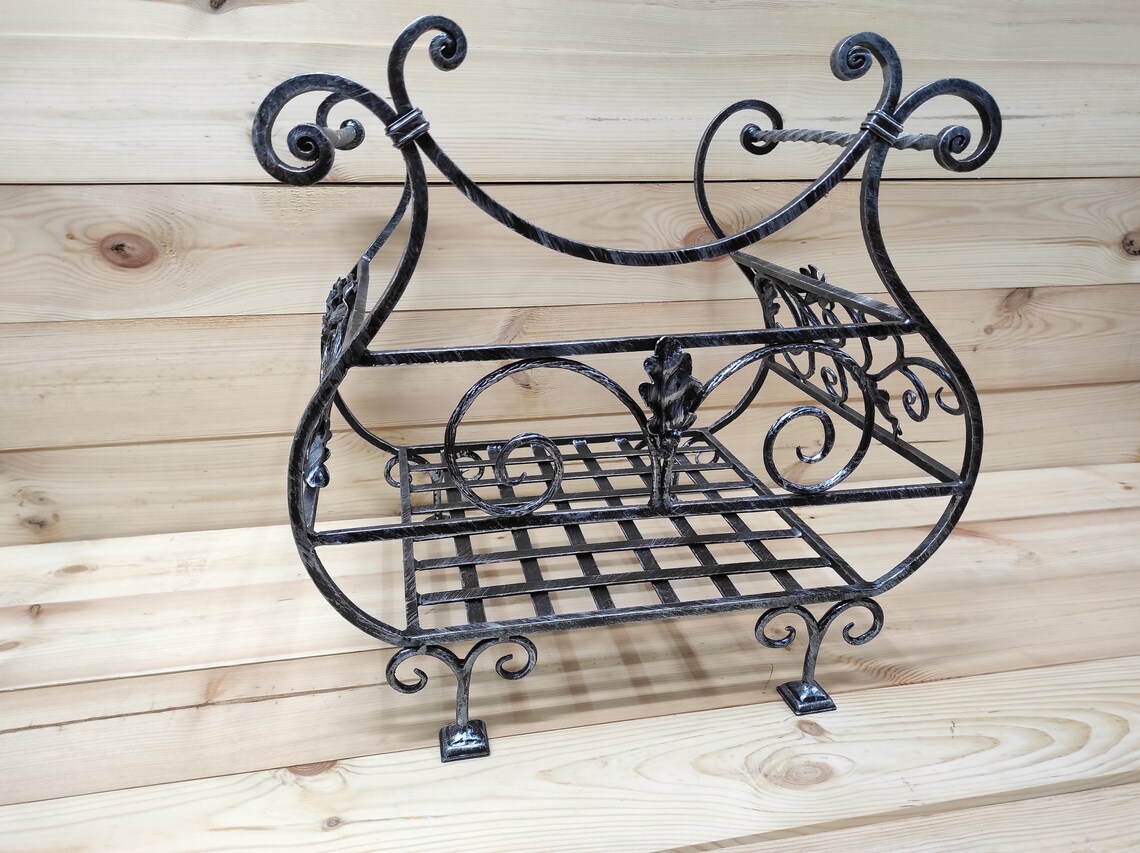 Firewood Storage Basket Firewood Rack Firewood Basket Metal Etsy