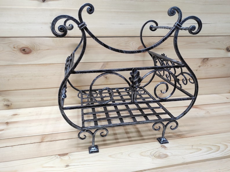 Firewood Storage Basket Firewood Rack Firewood Basket Metal Etsy