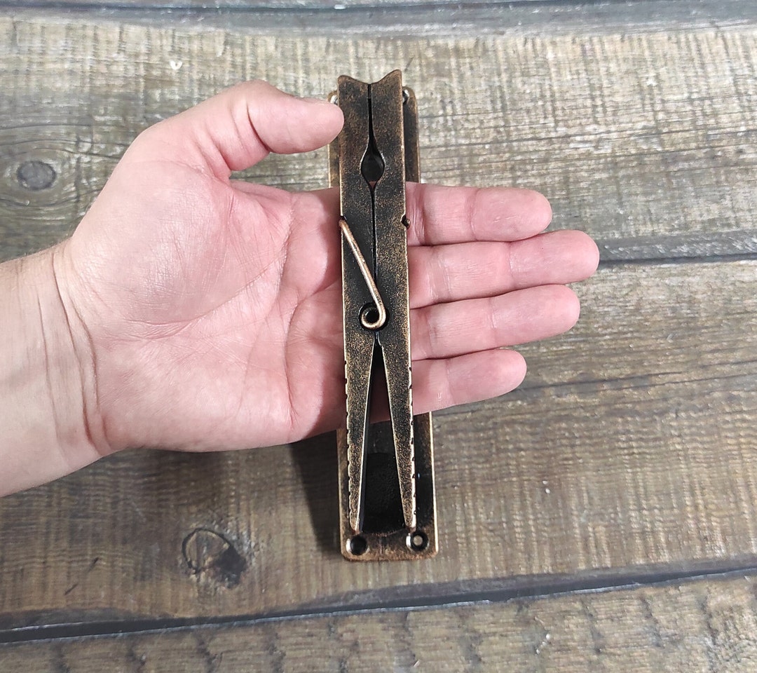 The Clothespin Door Handle, Unique Handcrafted Door Handle, Unusual