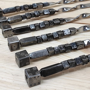 Hand forged, Stainless steel skewers, Steel gift, Cookware for camping, Housewares, Stainless steel gift, Grill utensils, Iron gifts