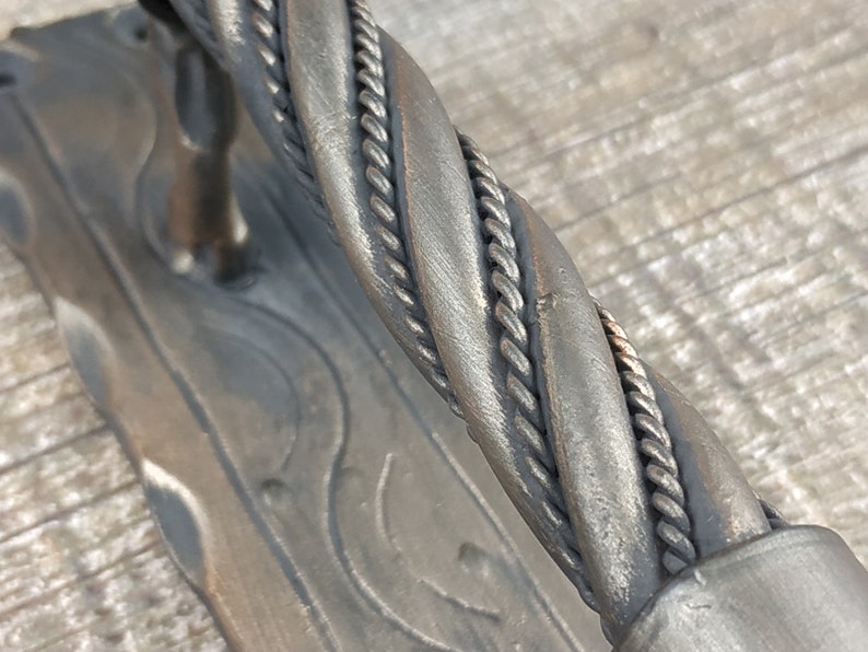 Iron Door Handles Wrought Iron Handle Hand Etsy