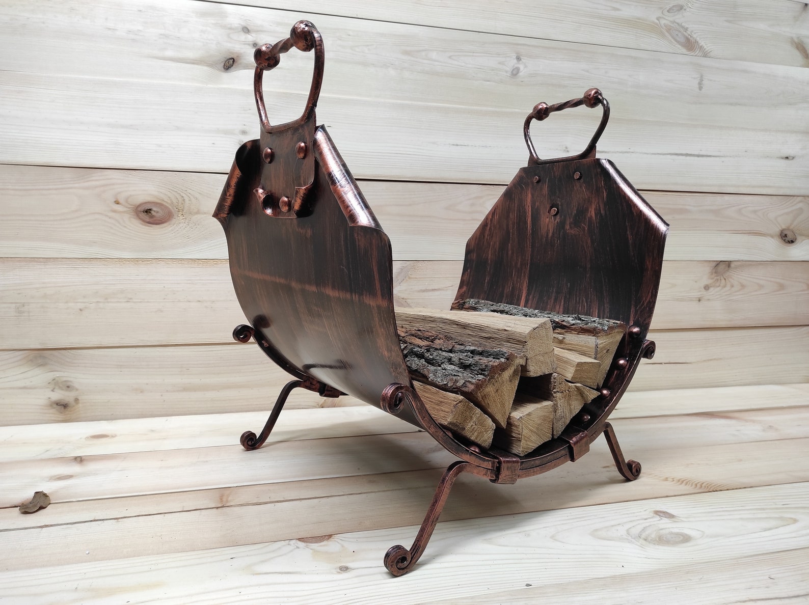 Firewood Storage Basket Firewood Rack Firewood Basket Metal Etsy UK