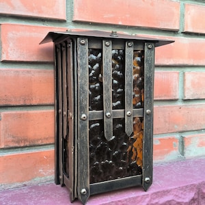 Outdoor lighting, outdoor metal sconce, minimalist light fixture, outdoor house light, light fixture, wrought iron sconce,  night light