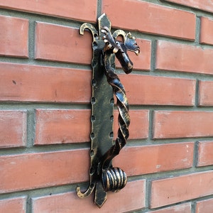 Metal Door Handle Moose, sturdy barn door handle Elk image 2