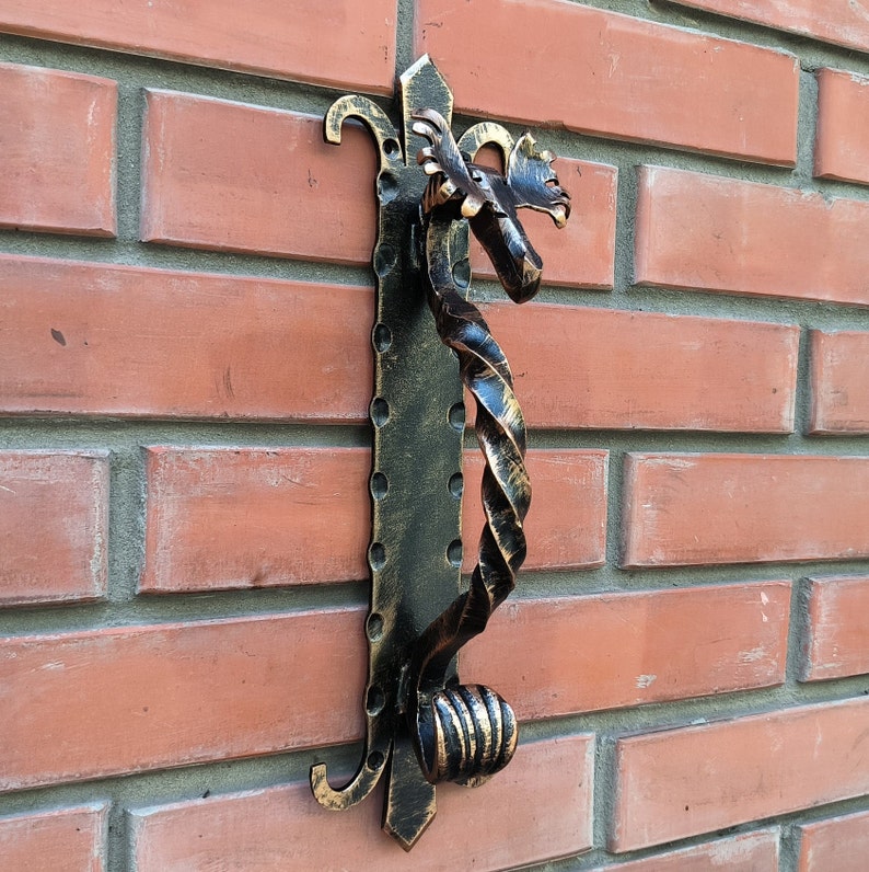 Metal Door Handle Moose, sturdy barn door handle Elk image 2