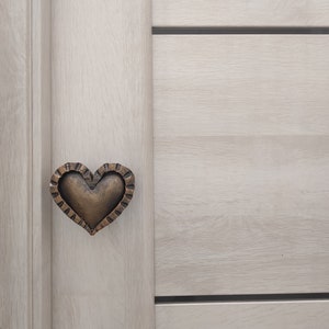Heart door handle. Barn door handle, metal handle