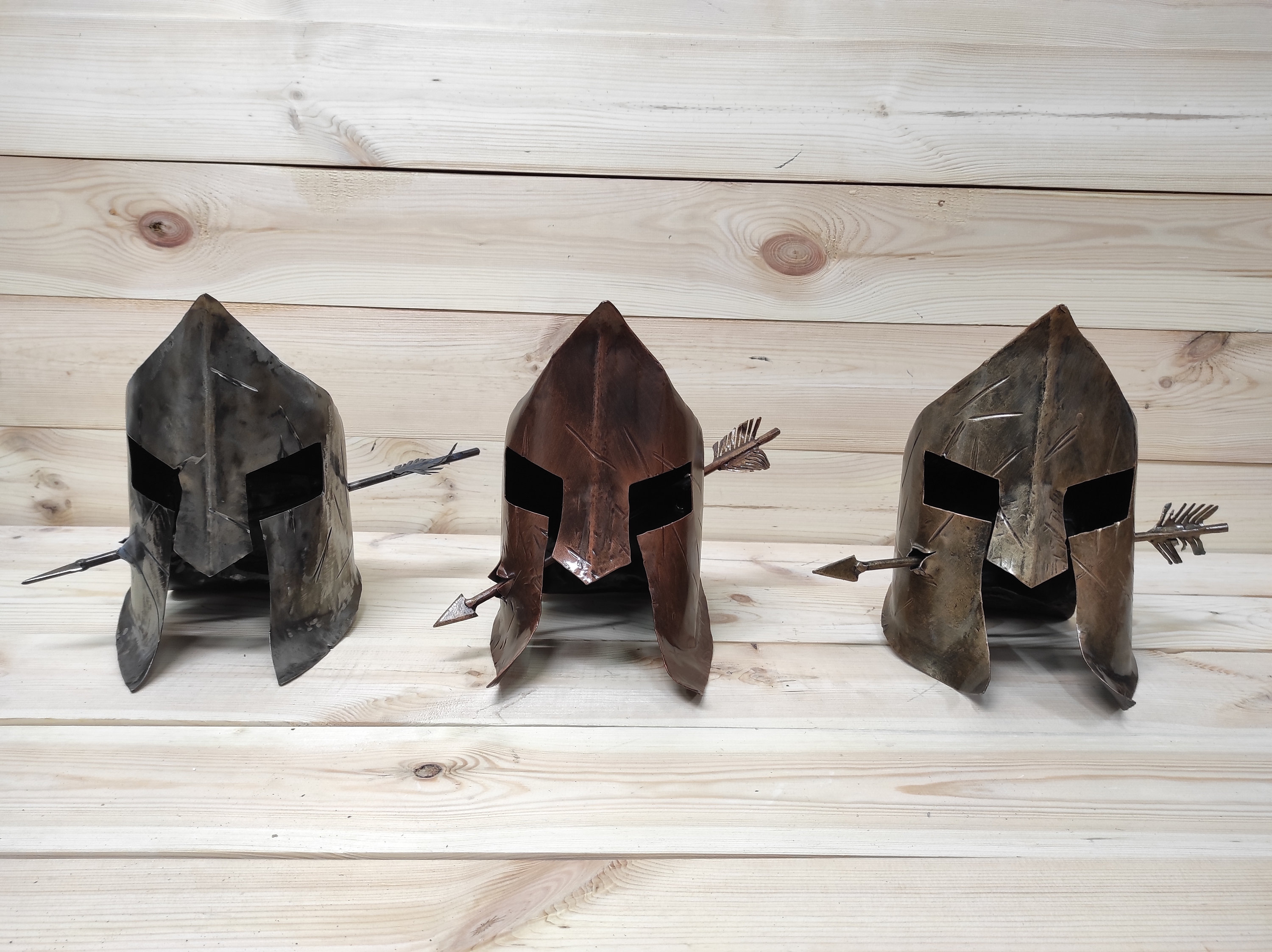 Handmade Spartan Helmet Axe Holder: Metal Axe Stand - Etsy