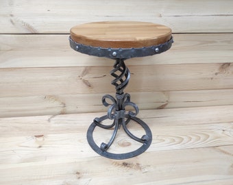 Forged stool, bedside table, coffee table, plant stand