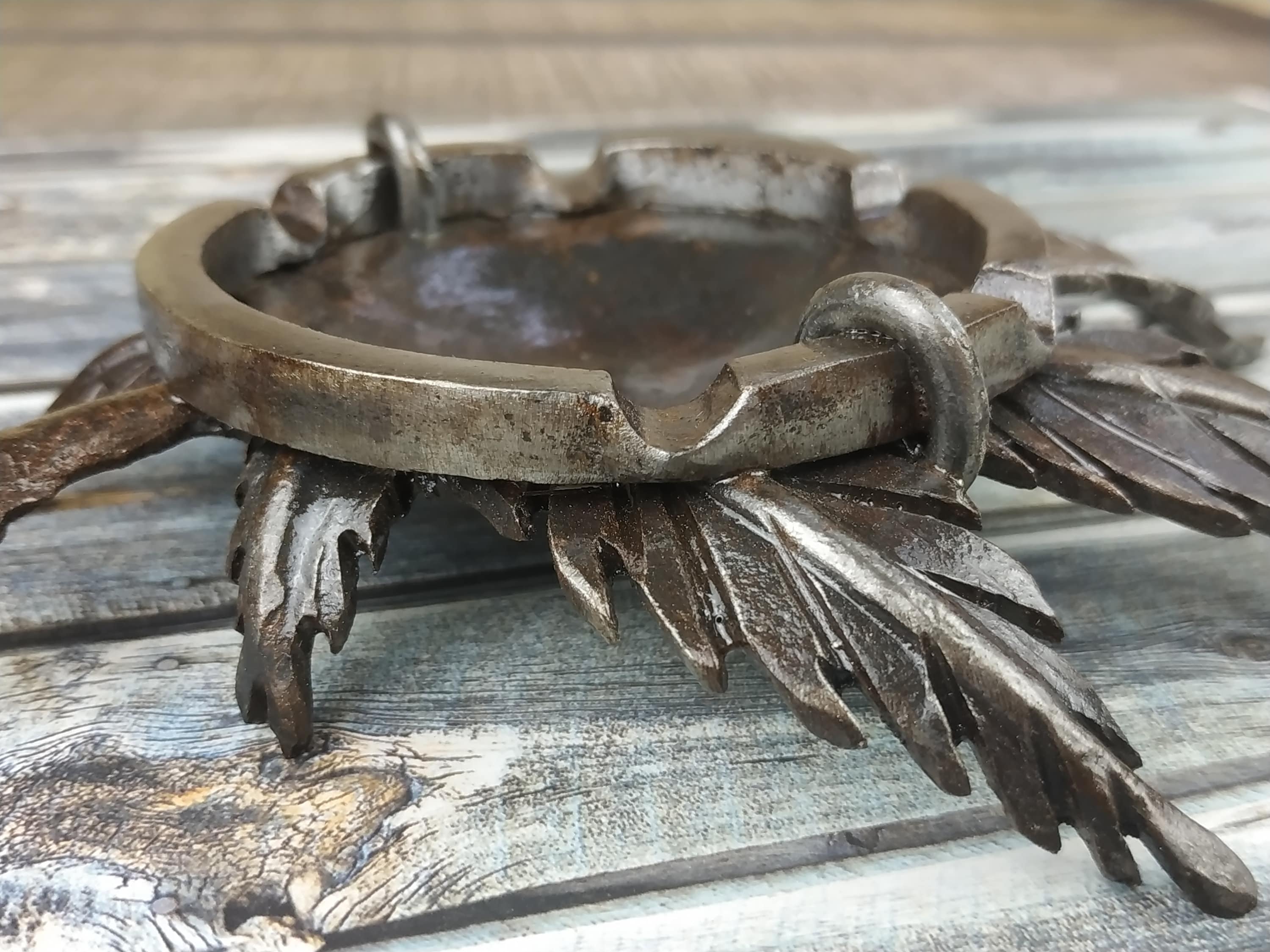 Metal ashtray Ashtray hemp ashtray Iron ashtray Etsy