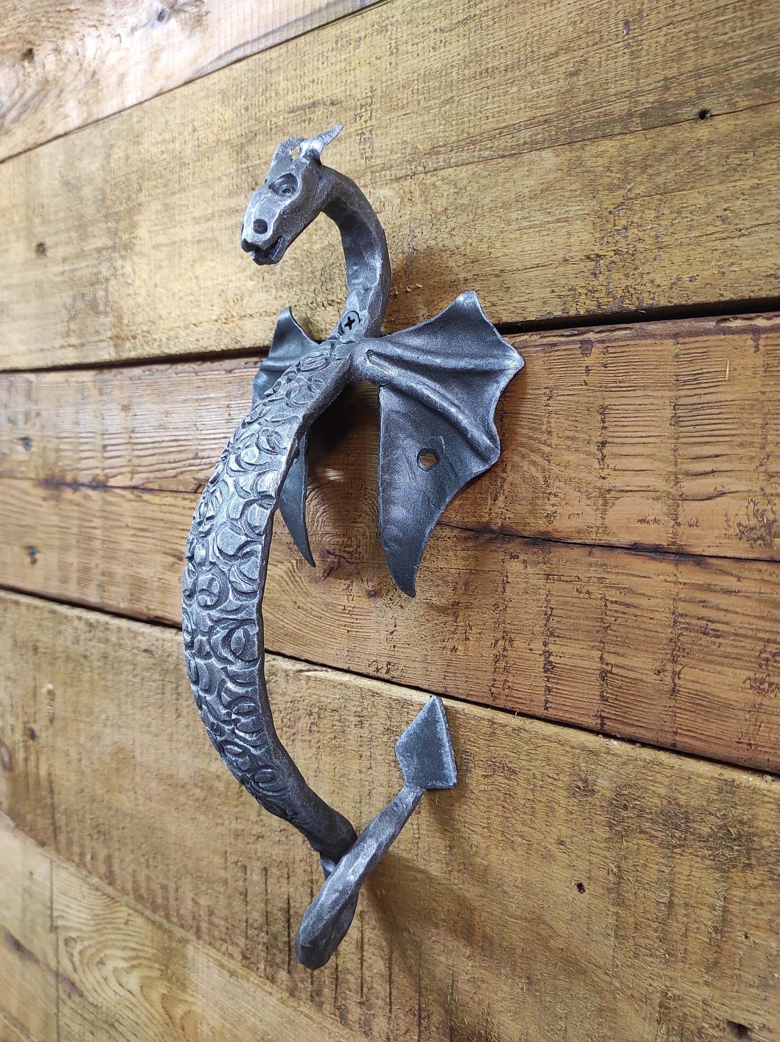 Dragon Door Handle Door Handle Metal Handle Hand Etsy