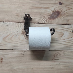 Toilet paper wall holder, toilet paper holder Dog, Dog decor image 4