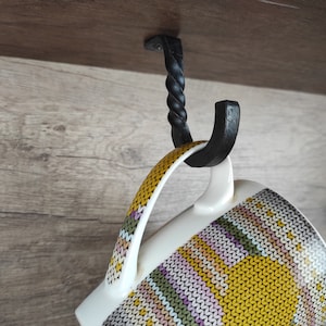 Hanging hook, Steel hook, Forged decor, Metal hook, Towel hook, Bathroom hooks, Wall hook, Robe hook, Hallway hooks.
