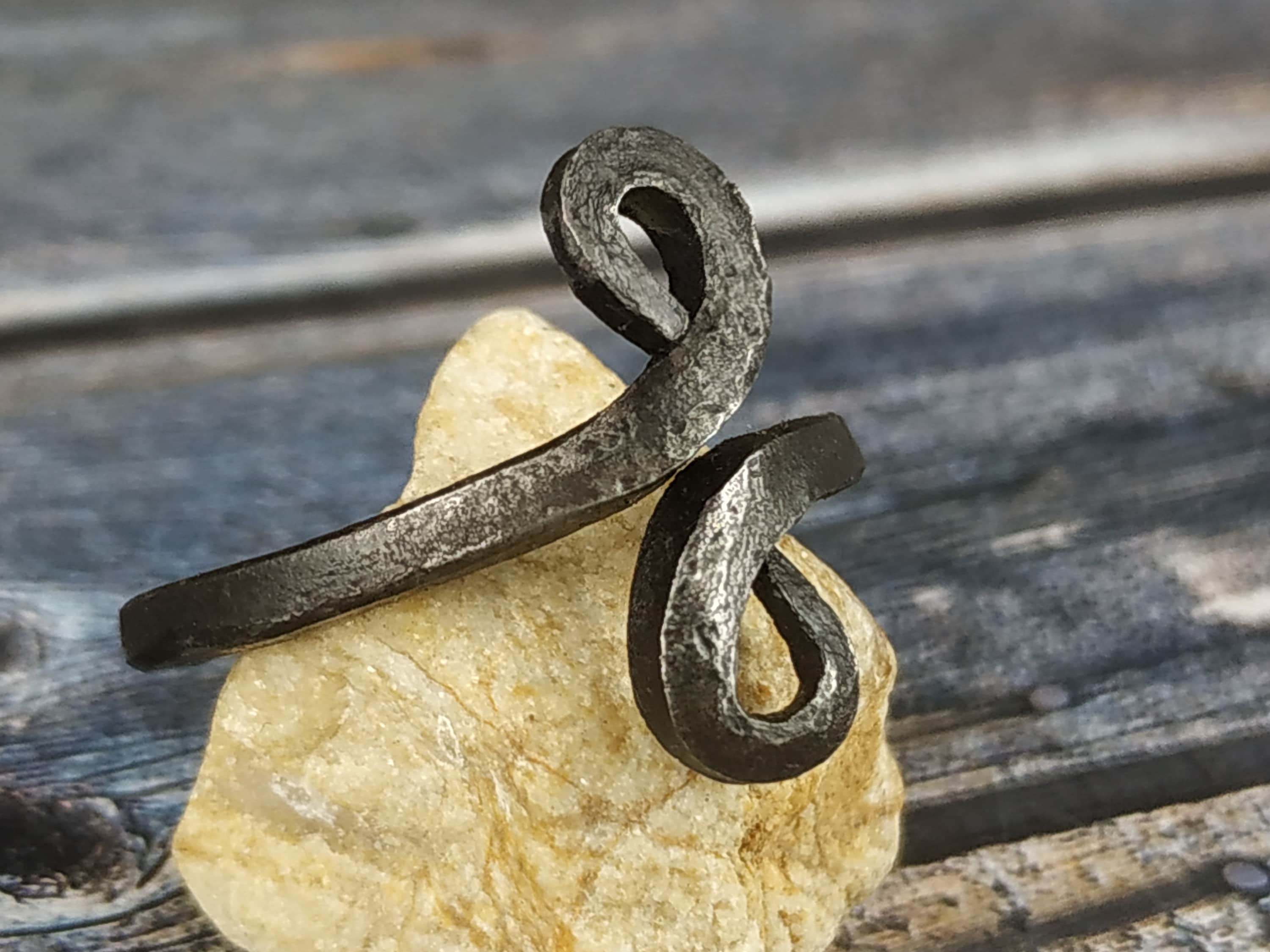 Handmade ring ring Iron jewelry Viking ring Etsy