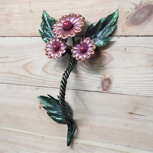 Flower door handle, barn door handle, door decor