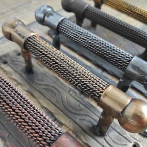 Hand Forged Rustic Door Handle: Medieval Gate Hardware