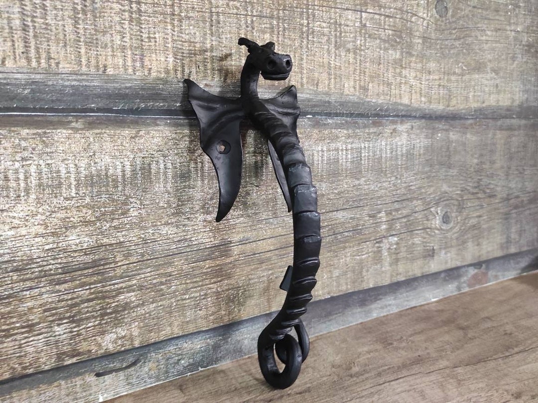 Dragon Door Handle in Antique, Medieval Style - Etsy
