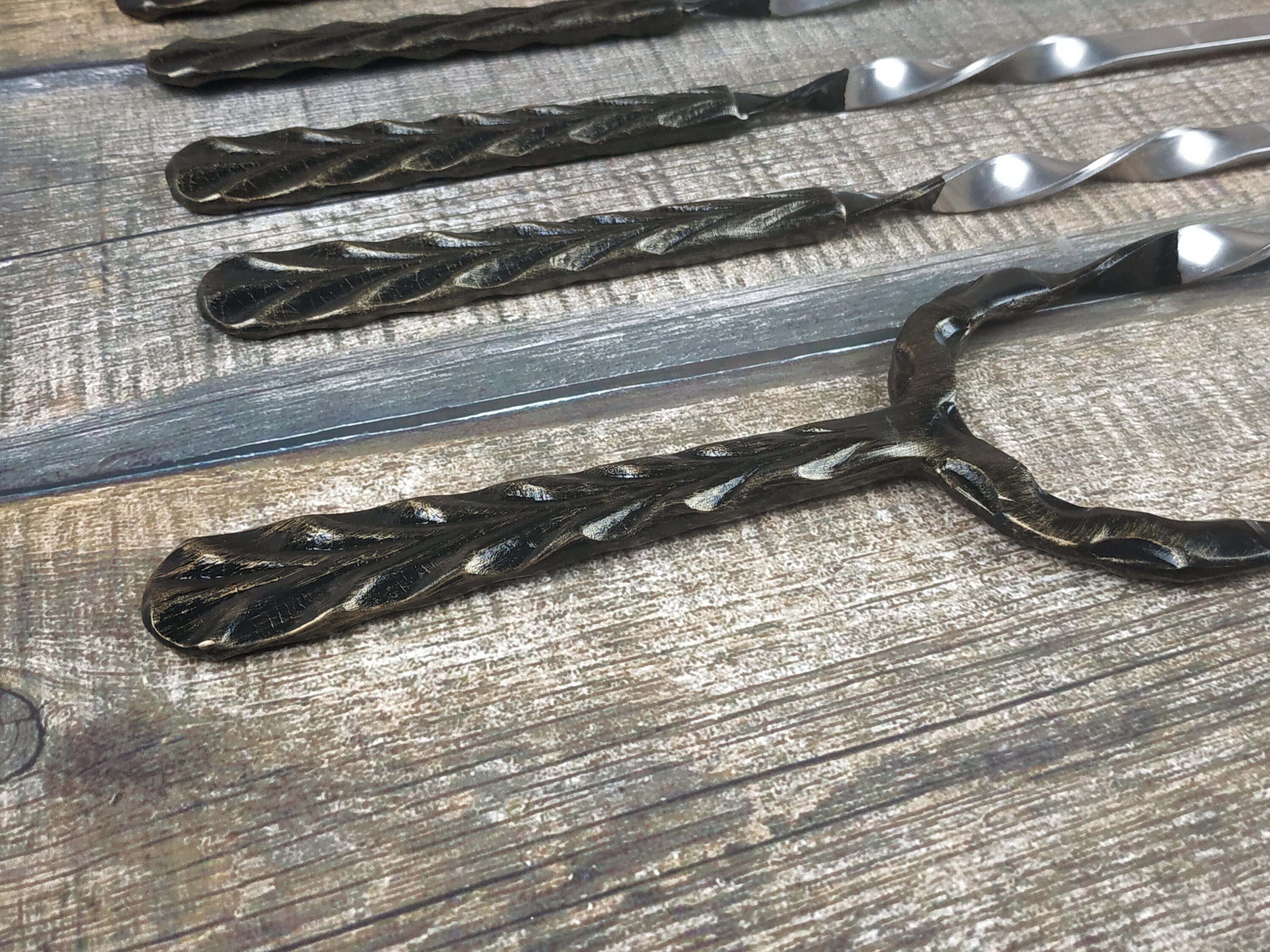 Grilling Set Grill Tools Grilling Gift Hand Forged Grill - Etsy