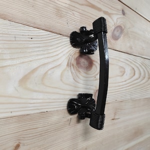 Door handle, Black metal door handle, Barn door handle, Forged iron door handles, Wrought iron door pull