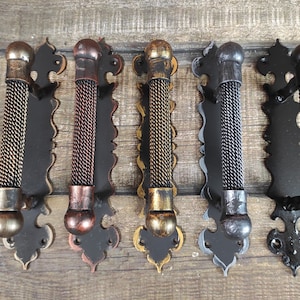 Hand Forged Rustic Door Handle: Medieval Gate Hardware