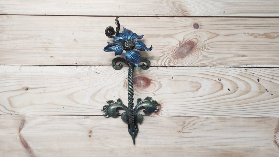 Flower Door Handle, Barn Door Handle, Door Decor Etsy