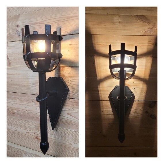 中世のランタン、壁取り付け用燭台、壁照明 - Etsy 日本