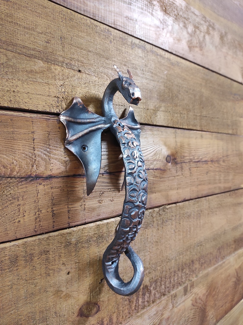 Dragon Door Handle Door Handle Metal Handle Hand Etsy