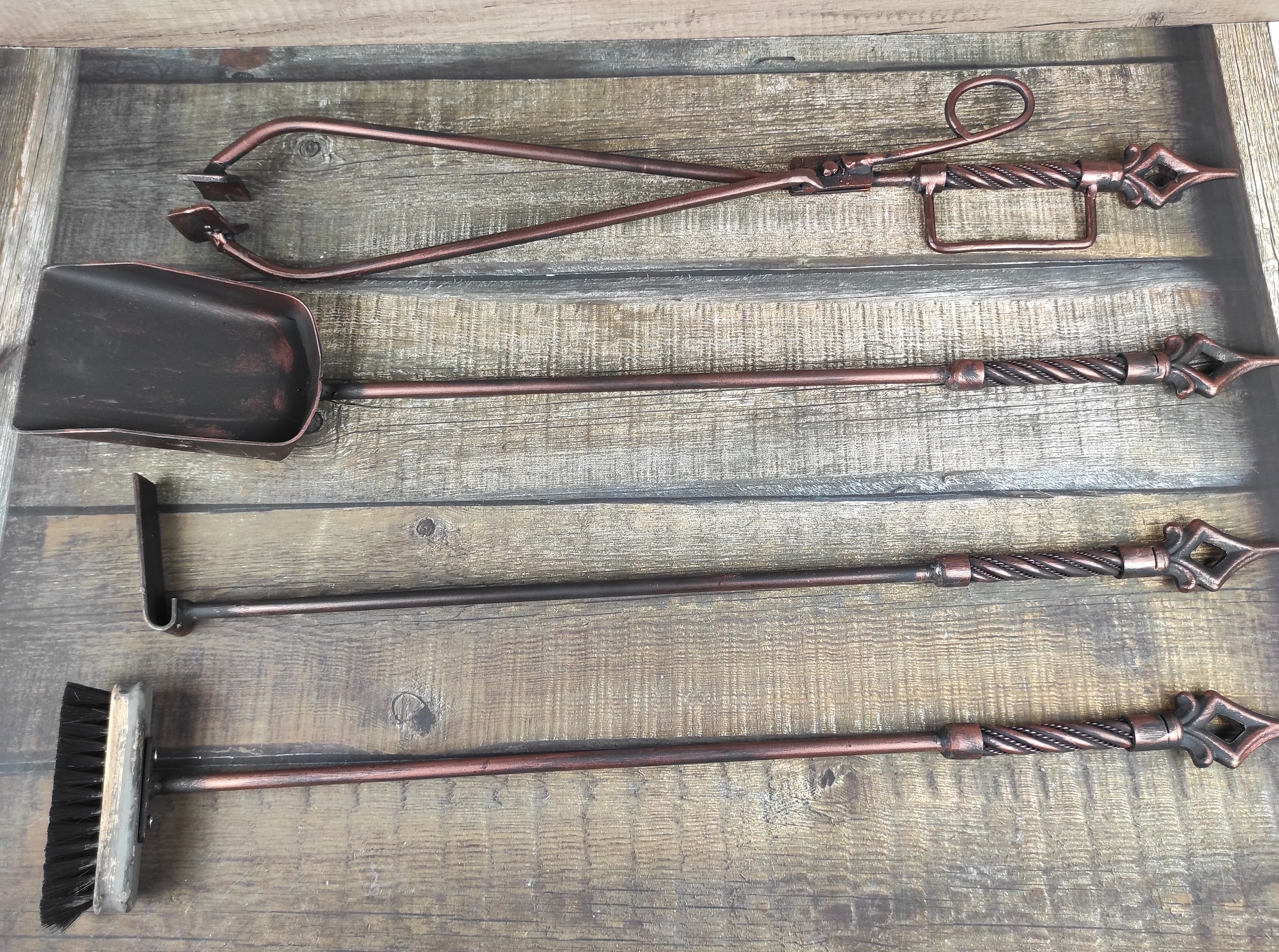 Fireplace Tools Set Fireplace Poker Fireplace Tongs Etsy