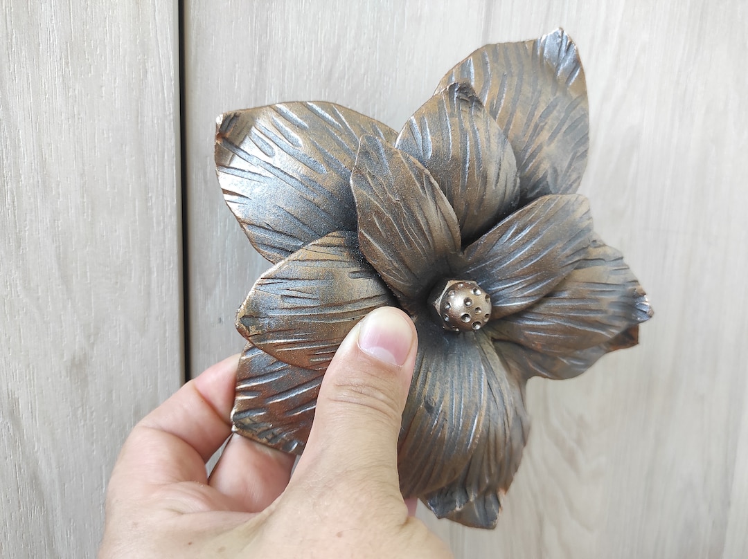 Flower Door Handle. Door Handle, Metal Handle Etsy