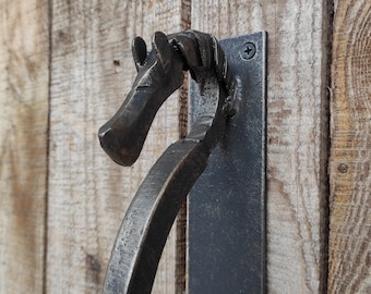 Barn Door Handle Horse. Door handle for the stable.