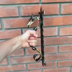 Metal Door Handle Moose, sturdy barn door handle Elk image 9