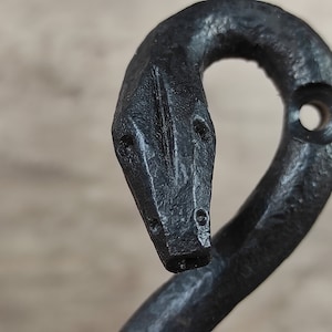 Snake-shaped wall hook. Iron Hook, Metal Hook, For Home, Iron Hanger, Kitchen Hook, Hallway Hooks, Robe Hook, Wall Hook, Bathroom Hooks,