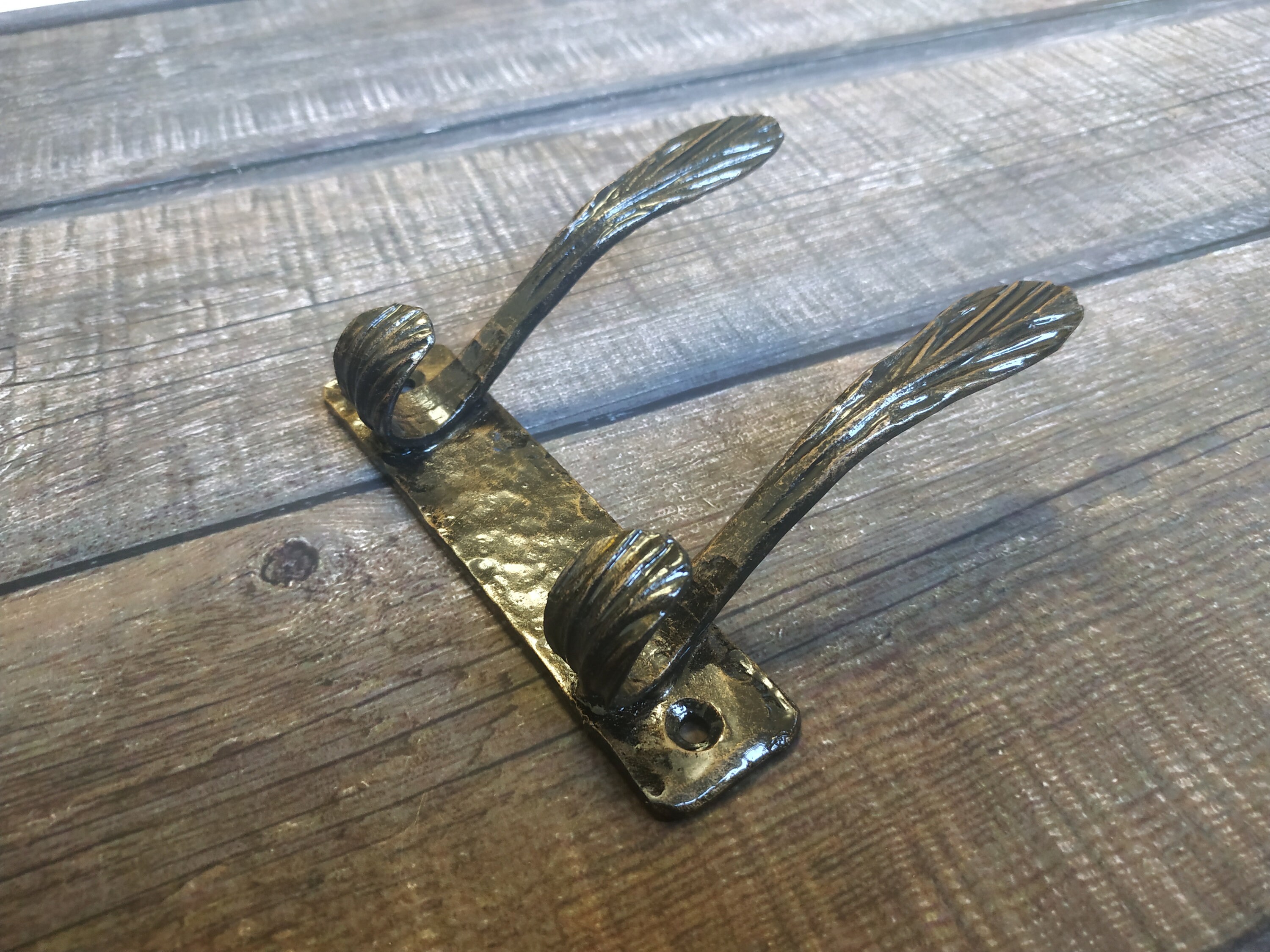 Set of 3 iron hangers Iron hook Handmade coat hanger Etsy