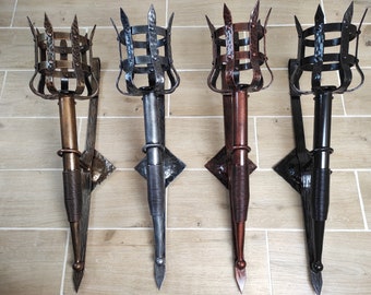 Wall Light, wall lantern, viking sconce torch, medieval sconce torch, viking lantern, wall lanterns, wrought iron sconces, medieval lantern