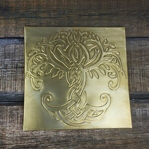 Celtic tree of life, Becoration of walls in the hall, Art decor,  Metal painting, Metal tiles, Metal Decor, Decor for the kitchen