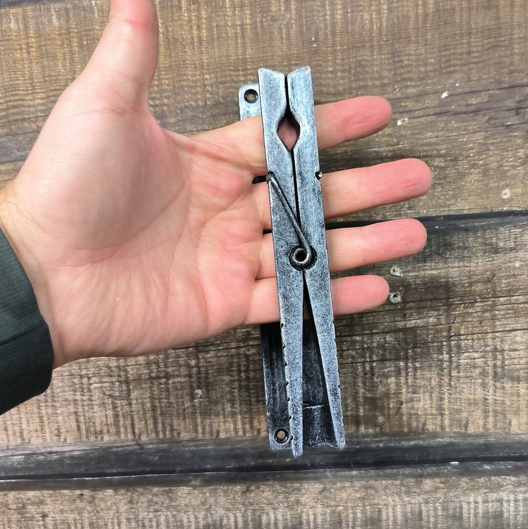The Clothespin Door Handle Unique Handcrafted Door Handle Etsy