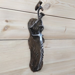Barn door handle, metal door pull, original door handle, handmade handle, workshop handle, garage handle