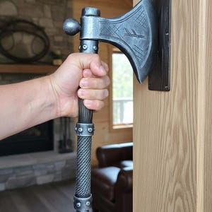 Deurkruk smeedijzeren bijl: Viking Barn Door Pull