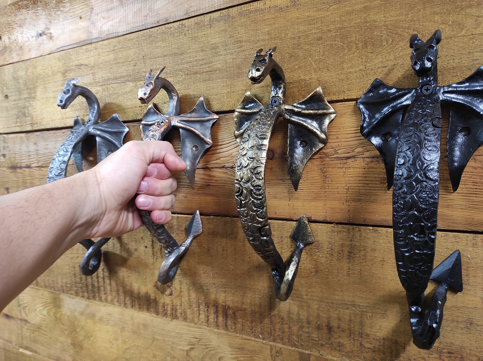 Dragon Door Handle Door Handle Metal Handle Hand Etsy