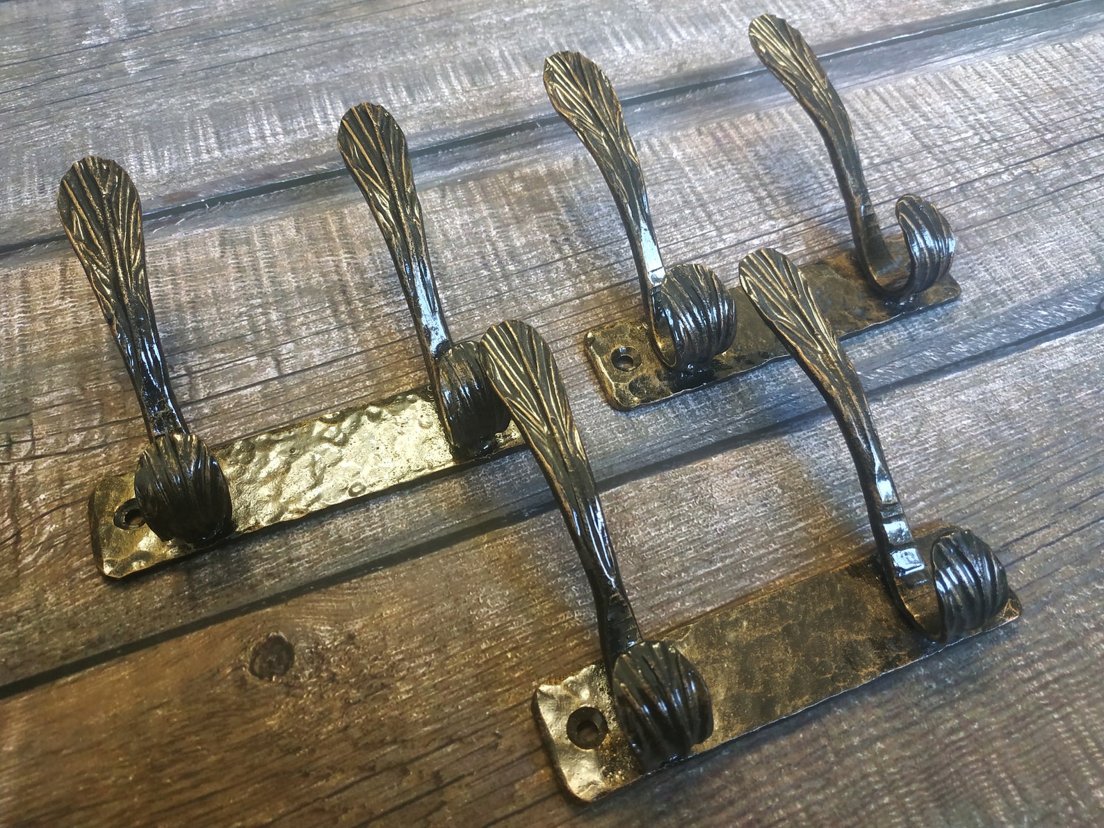 Set of 3 iron hangers Iron hook Handmade coat hanger Etsy