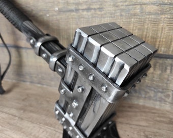 Hand Forged Wrought Iron Viking Hammer: Decorative Thor Hammer