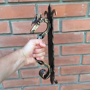 Metal Door Handle Moose, sturdy barn door handle Elk image 4