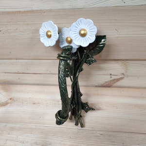 Door handle, metal handle, Flower door handle, Daisy