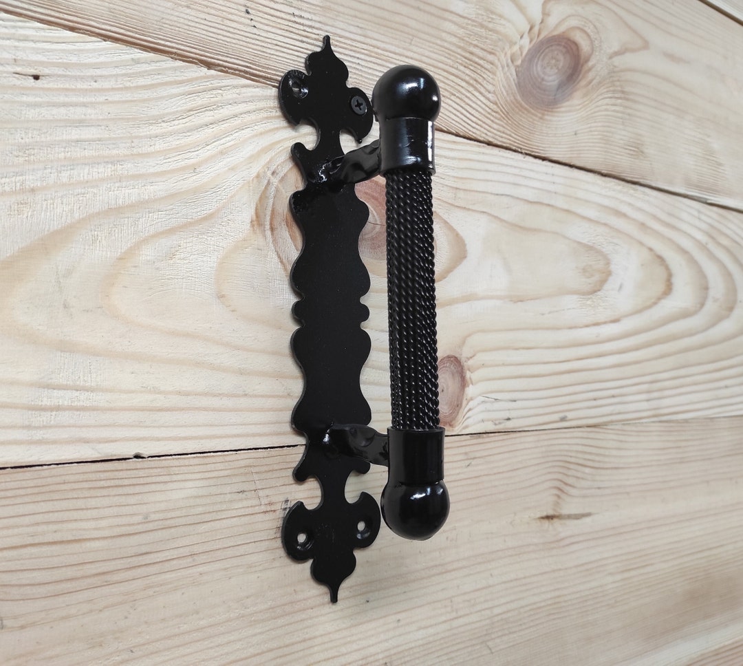 Hand Forged Barn Door Handle: Rustic Medieval Gate Hardware - Etsy