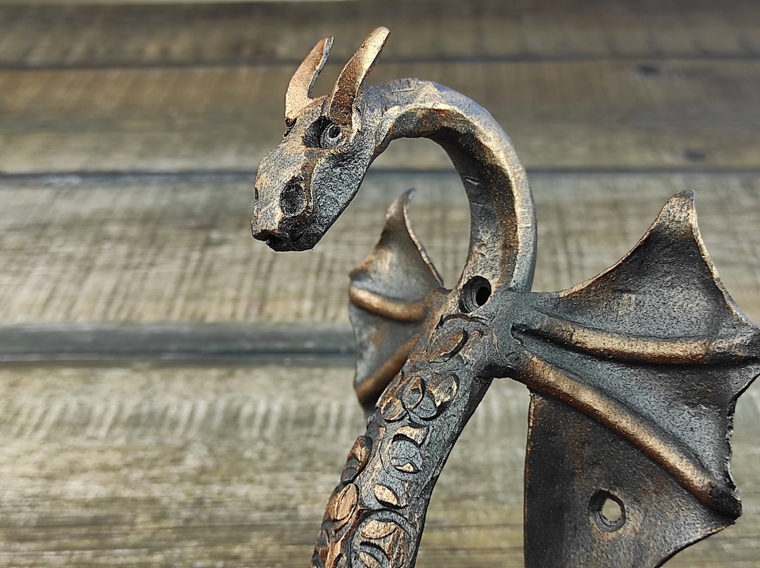 Dragon Door Handle, Door Handle, Metal Handle, Hand Handle, Barn