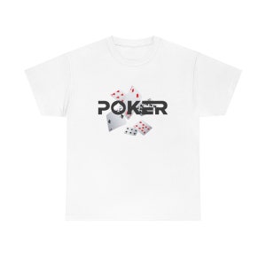 Poker Playing Cards Unisex Cotton Tee Shirt