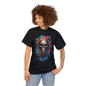 Pirate Skull Graffiti Illustration Comfortable Cotton Tee-Shirt! Brand New!