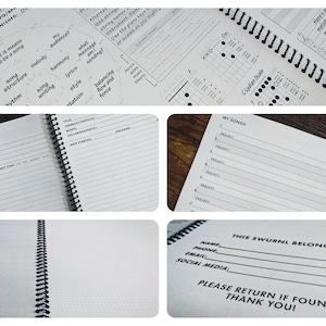 Songwriters Journal, Songwriting Journal, Musician Gift, Music Notebook,
Songwriters Gifts, Song Lyrics, Lyric Writing, Personalized Gifts, Songwriting
Book, Music Notes, Christmas Gifts Xmas, Music Teacher Gift, Music
Composition