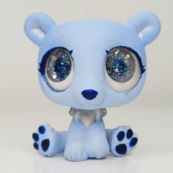 LPS Custom Polarbear OOAK Glass eye 