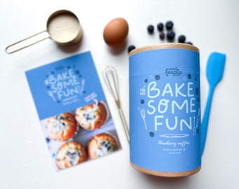 Blueberry Muffin Baking Kit | Organic Baking Kit | Kids Activity