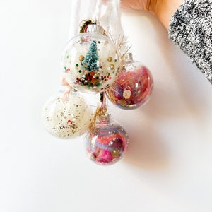 Weihnachtsschmuck DIY Bastelpackung | Weihnachts-Bastelpackung | Kinder Bastelpackung | 4 Anhänger | Einzigartiges Weihnachtsgeschenk
